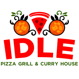 Idle Pizza Grill & Curry House logo.